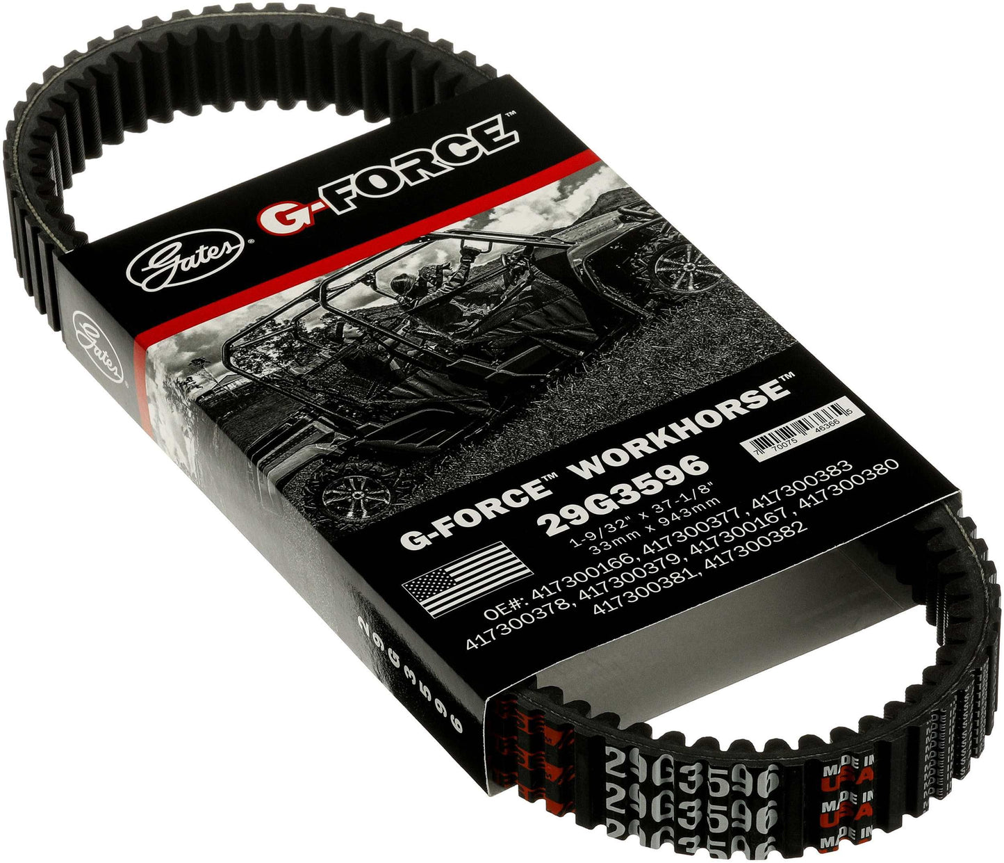 Drive belt G-Force Yamaha Grizzly 550 660 700 2002-14 29G3596 WorkHorse