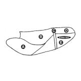 Individualus „Kawasaki Ultra 150/130 Di Seat +“ rankena