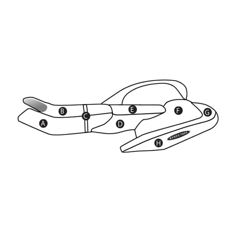 Individualus „Hydro-Turf“ sėdynės viršelis „Seadoo LRV“