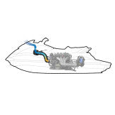 „Riva Racing“ oro filtrų rinkinys, skirtas „Yamaha GP1800R SVHO 2021+“ reaktyvinio slidinėjimo slidėms