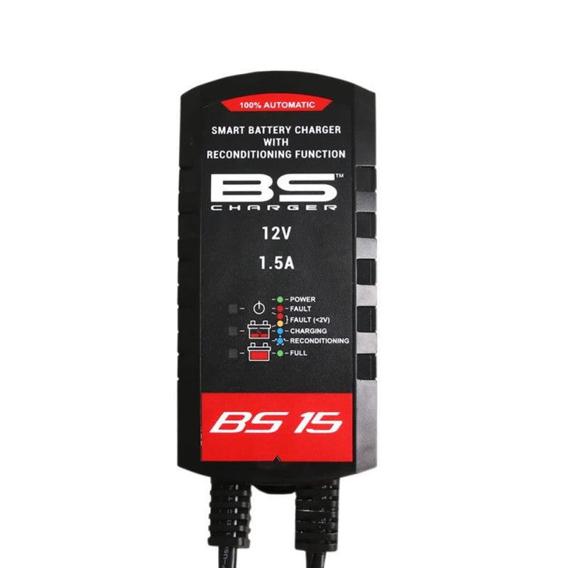 12 voltų automatinis akumuliatoriaus įkroviklis - 1,5a