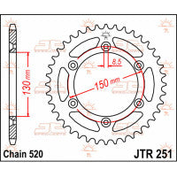Rear sprocket Yamaha TTR 230 WR 426F YZ250 JTR251.50