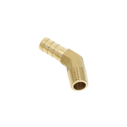 Žalvario jungtis 45 °, kad prisuktumėte 1/4 "x 1/2"