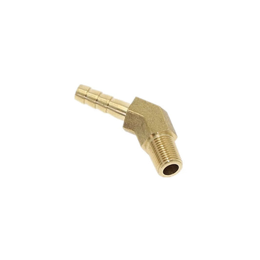 Žalvario jungtis 45 ° iki 1/8 "x 1/4" prisukimo
