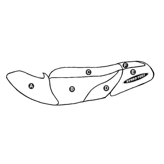 Individualus „Hydro-Turf“ sėdynės dangtis „Kawasaki 1100Stx“ (98–99)