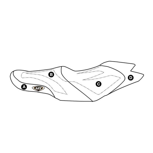 Individualus „Hydro-Turf“ sėdynės dangtis „Seadoo GTS 130 / GTI“ (11-17) / Wake 155 (12-17)