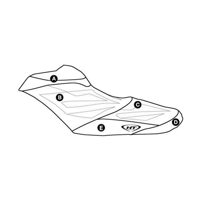 Individualus „Hydro-Turf“ sėdynės dangtis, skirtas „Seadoo RXP-X 260“ (12-15) / RXP-X 300 (16)