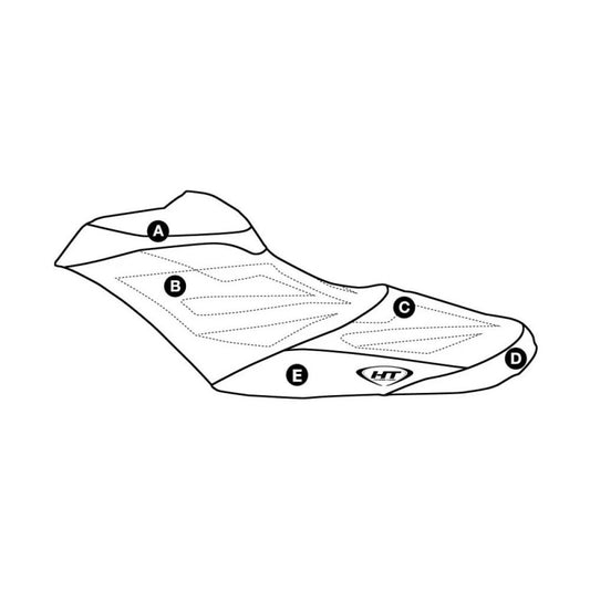Individualus „Hydro-Turf“ sėdynės dangtis, skirtas „Seadoo RXP-X 260“ (12-15) / RXP-X 300 (16)