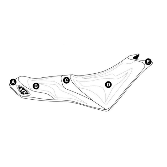 Individualus „Hydro-Turf“ sėdynės dangtis, skirtas „Seadoo Spark 2-Up“ (14-20)