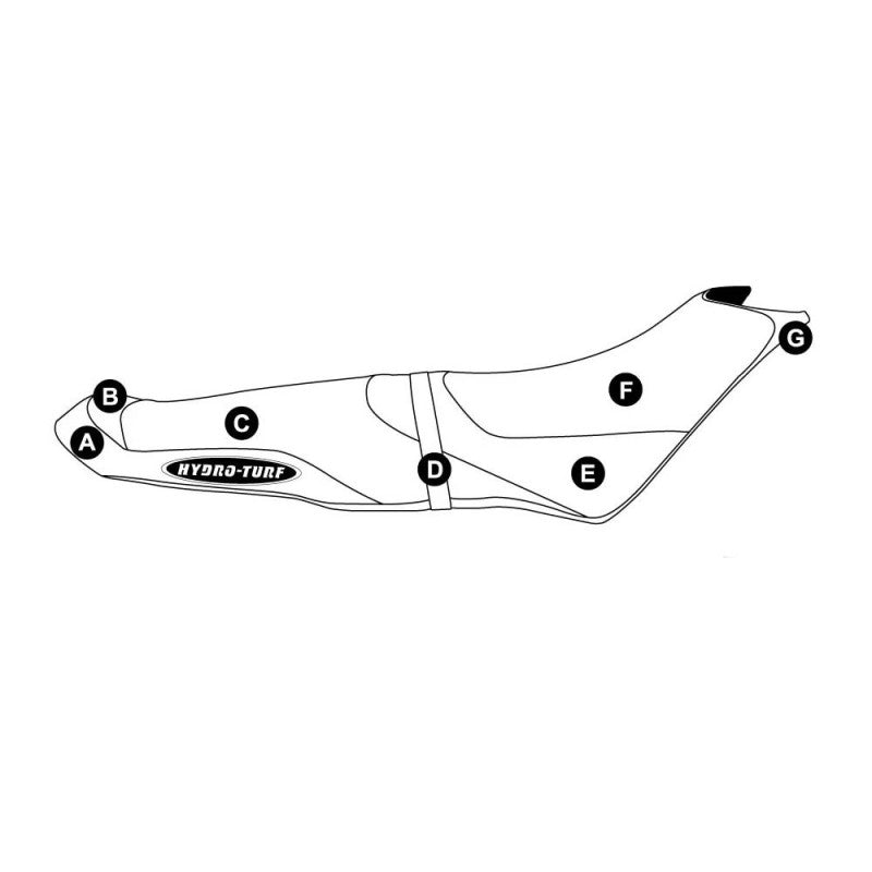 Individualus „Hydro-Turf“ sėdynės dangtis, skirtas „Seadoo Spark ET Trixx“ (14-20) 3 vietų