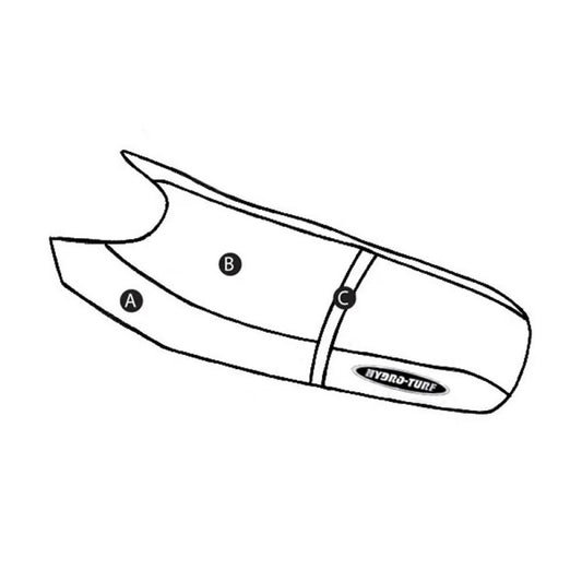 Individualizuotas „Seadoo XP“ (prieš 93) / SP (iki 94) pritaikytas „Hydro-Turf“ sėdynės dangtis (prieš 93)