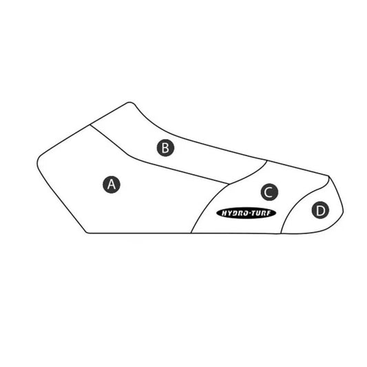 „Yamaha Wave Blaster“ pritaikytas „Hydro-Turf“ sėdynės dangtis