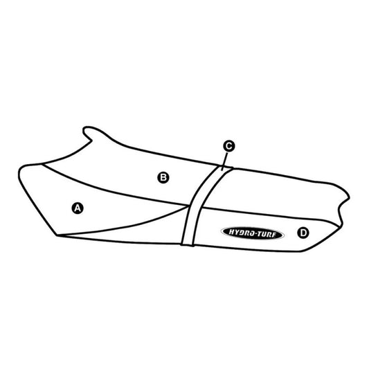 „Yamaha Wave Raider“ pritaikytas „Hydro-Turf“ sėdynės viršelis