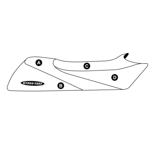 „Yamaha Wave Runner III“ pritaikytas „Hydro-Turf“ sėdynių viršelis