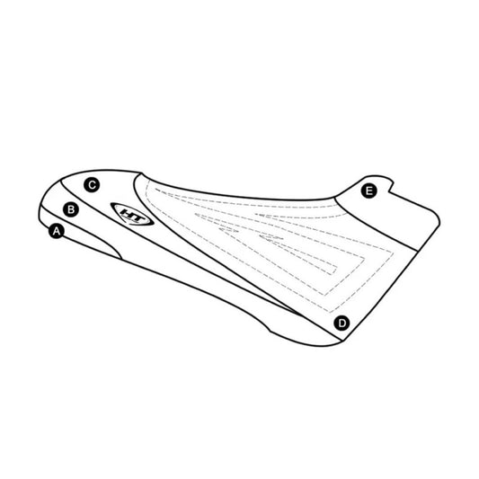 „Yamaha Waveblaster 800“ pritaikytas „Hydro-Turf“ sėdynės dangtis