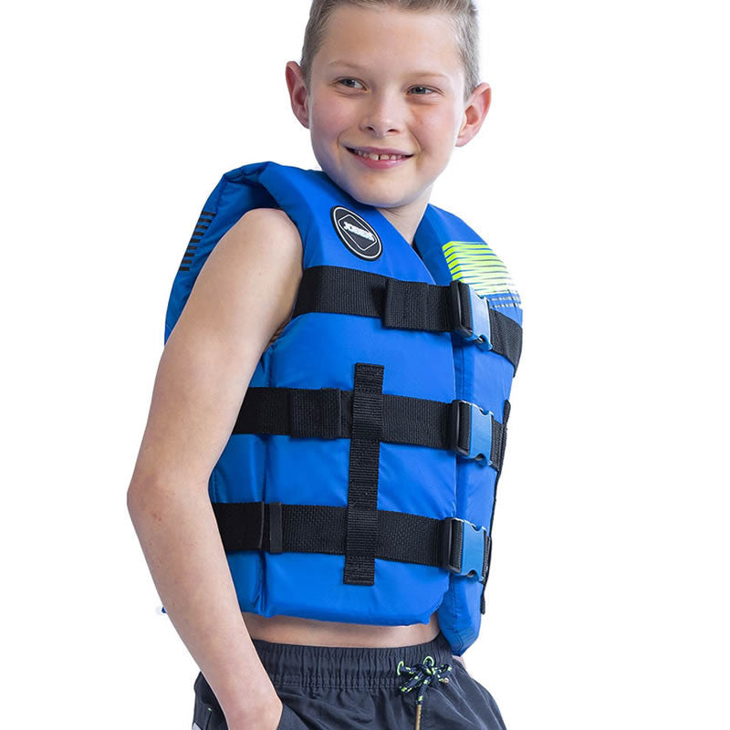 Jobe Nylon Progress 30–40 kg. Mėlynosios vaikų liemenė
